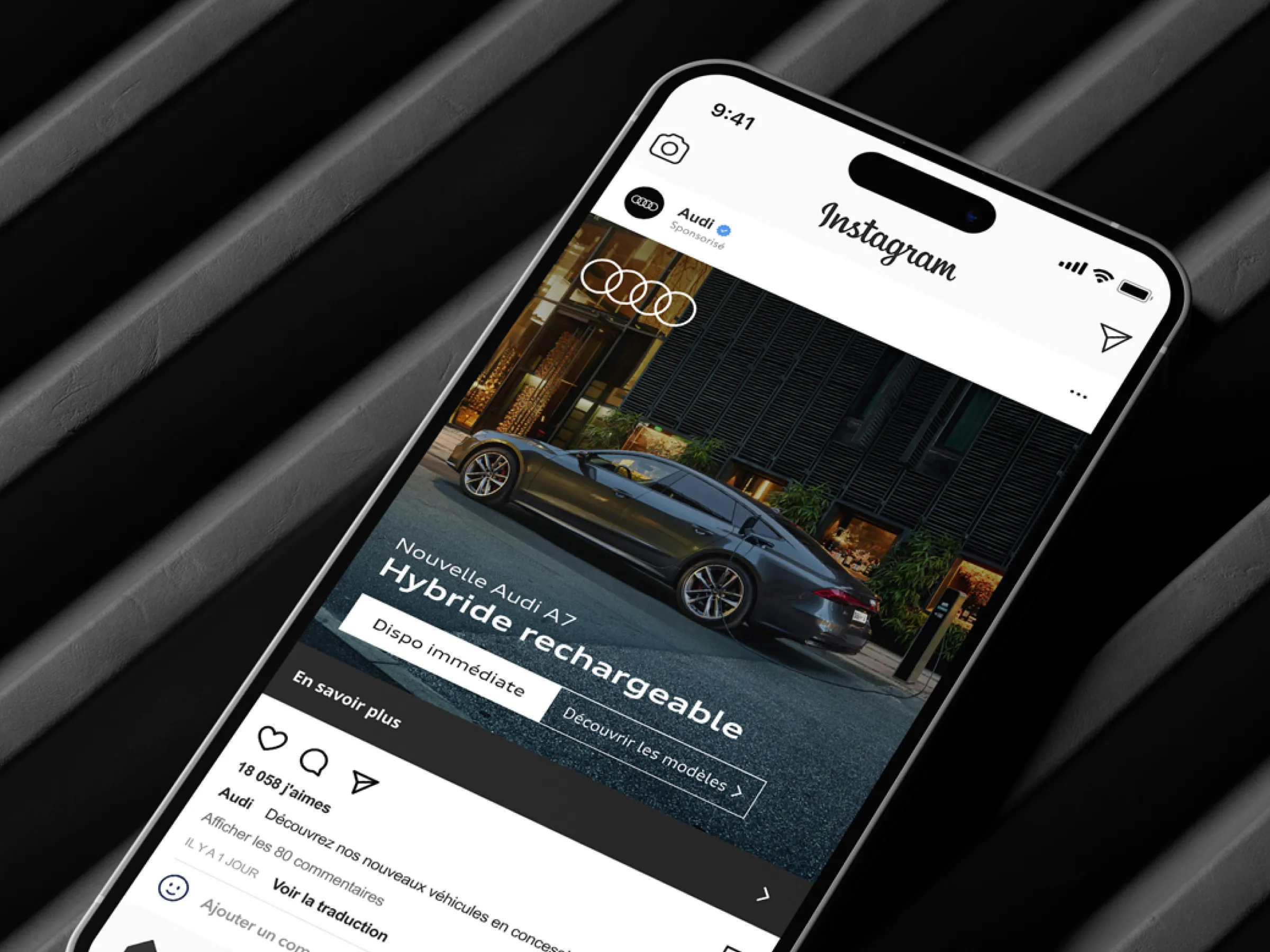Image représentative des publicités en ligne pour Audi par Dayraut Baptiste